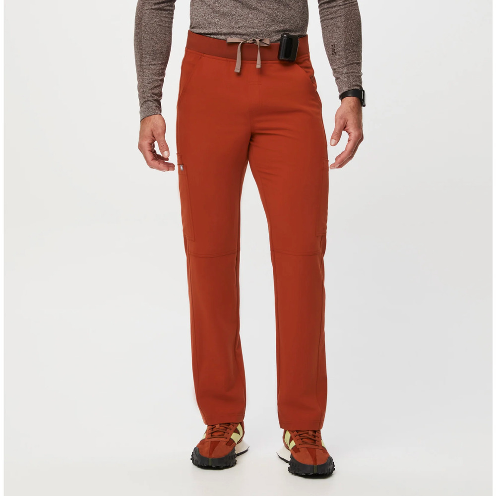 FIGS Mens Axim 2.0 Cargo‎ Scrub Pants Clay 7 Pocket T2001S Size Medium Short
